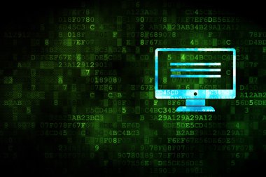 Programlama kavramı: dijital arka yüzündeki LCD ekran