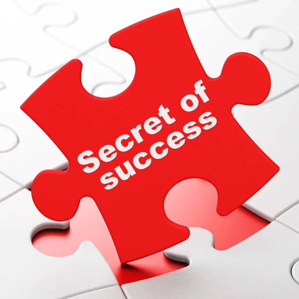 Business concept: Secret of Success on puzzle background — 图库照片