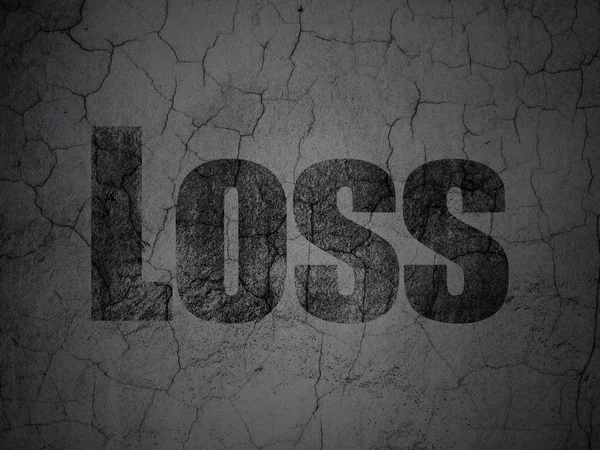 Affärsidé: förlust på grunge Wall bakgrund — Stockfoto