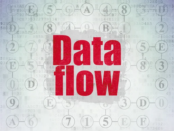 Concetto di informazione: flusso di dati sul background della carta digitale — Foto Stock