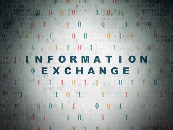 Information concept: Information Exchange on Digital Data Paper background — Stock Photo, Image