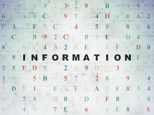 Concepto de información: información sobre el fondo del documento de datos digitales —  Fotos de Stock