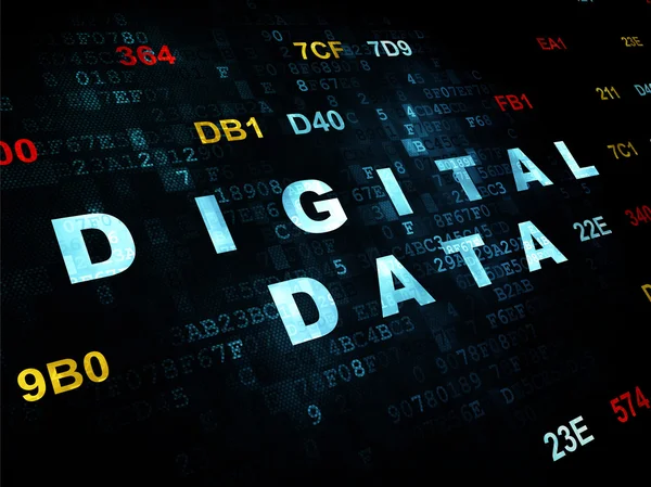 Information koncept: Digital Data på digital bakgrund — Stockfoto