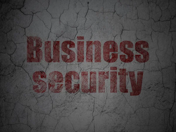 Concept de sécurité : Business Security sur fond de mur grunge — Photo