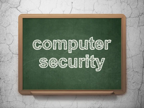 Conceito de segurança: Computer Security on chalkboard background — Fotografia de Stock