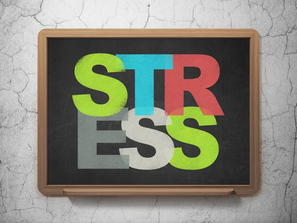 Conceito de medicina: Stress on School board background — Fotografia de Stock