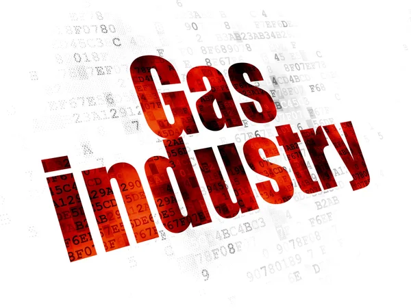 Manufacuring concept: Gas Industry on Digital background — Stock Photo, Image
