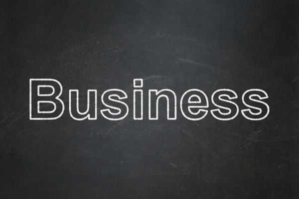Επιχειρηματική έννοια: επιχειρήσεις σε φόντο μαυροπίνακα — Φωτογραφία Αρχείου