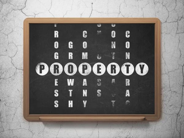 Business concept: Property in Crossword Puzzle — Stock Photo, Image