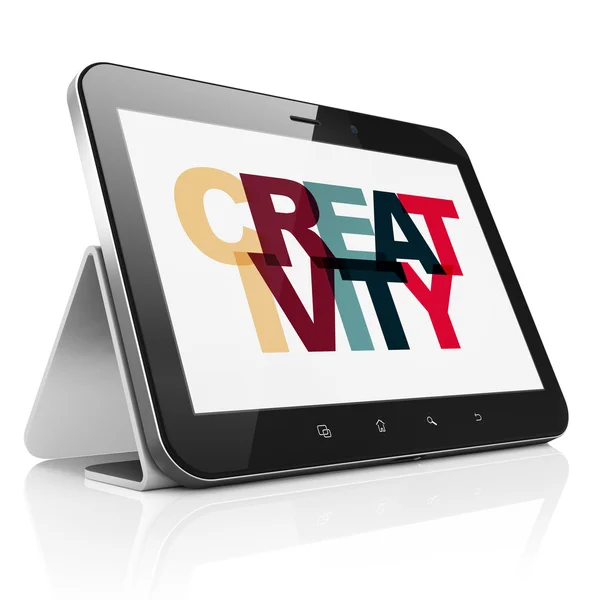 Marketing concept: Tablet Computer with Creativity on  display — Stockfoto