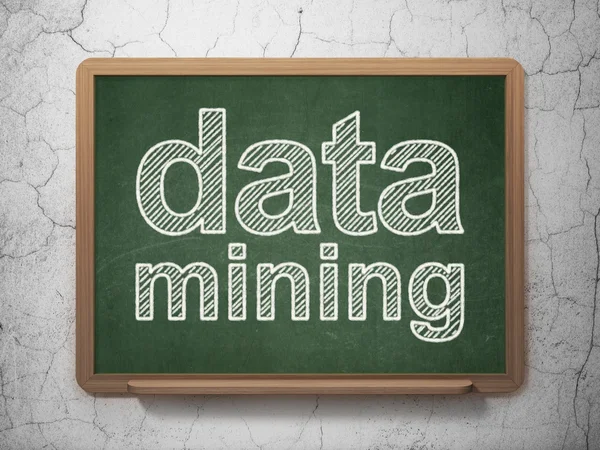 Datenkonzept: Data Mining auf Kreidetafel — Stockfoto