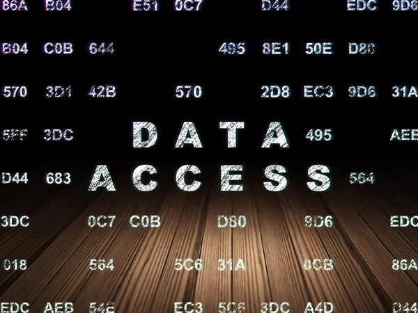 Concetto di informazione: Accesso ai dati in camera oscura grunge — Foto Stock