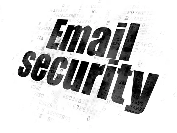 Concetto di sicurezza: Email Sicurezza su sfondo digitale — Foto Stock