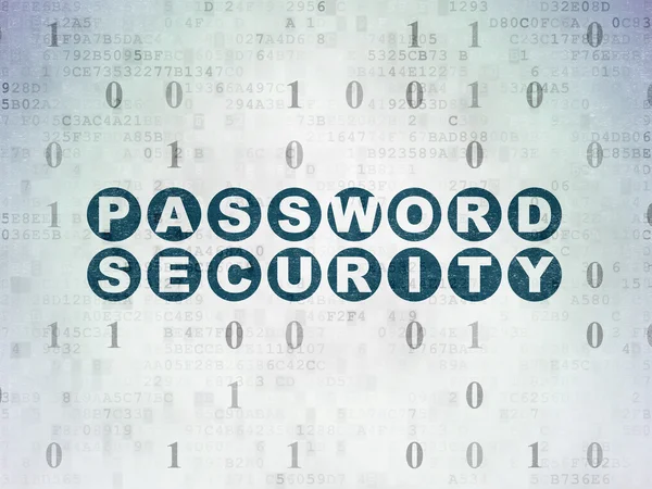 Concetto di privacy: sicurezza delle password su sfondo Digital Data Paper — Foto Stock