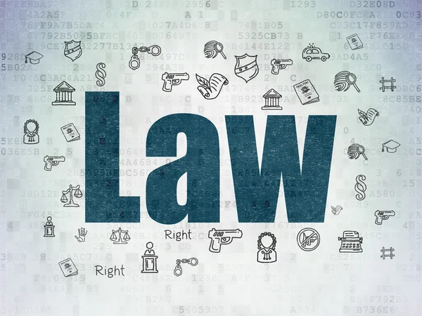 Law concept: Law on Digital Data Paper background — Stock Photo, Image