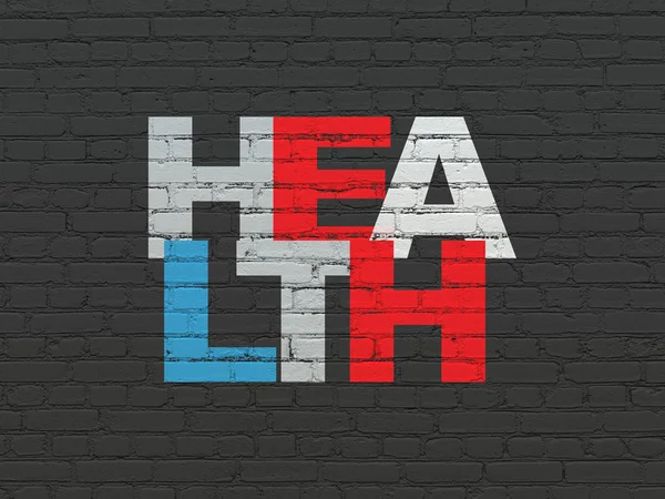 Понятие здоровья: Здоровье на фоне стен — стоковое фото