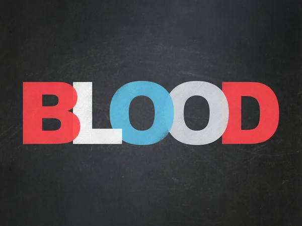 Egészségügyi koncepció: vér, iskolaszék háttér — Stock Fotó