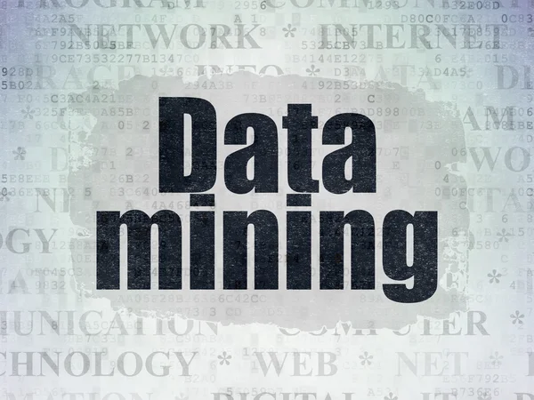 Informatie concept: datamining op digitale Data-Paper achtergrond — Stockfoto