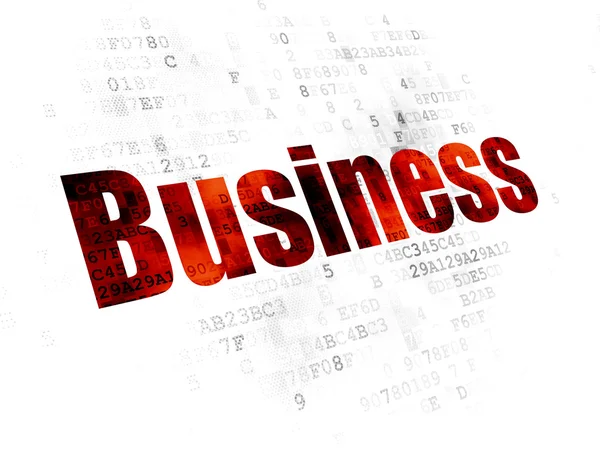 Affärsidé: Business på digital bakgrund — Stockfoto