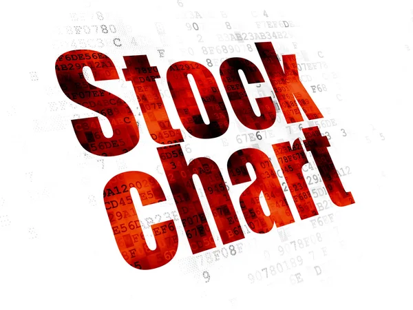 Business concept: Stock Chart on Digital background — 图库照片