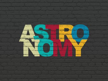 Eğitim kavramı: duvar arka plan astronomi