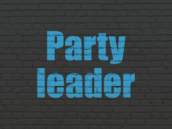 Concepto político: Líder del partido en el fondo de la pared — Foto de Stock
