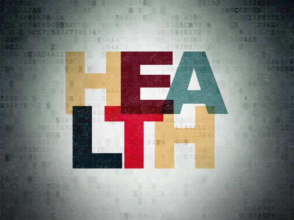 Health concept: Health on Digital Data Paper background