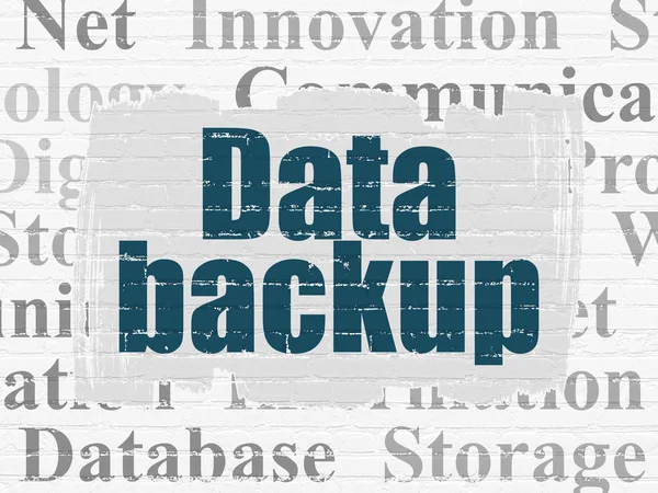 Information concept: Data Backup on wall background — Stock Photo, Image