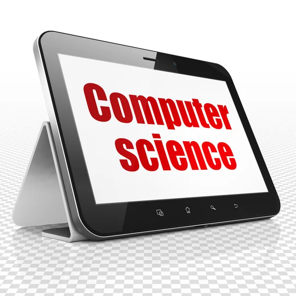 Concetto scientifico: Tablet Computer con Computer Science in mostra — Foto Stock