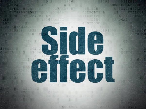 Gezondheid concept: Side Effect op digitale Data-Paper achtergrond — Stockfoto