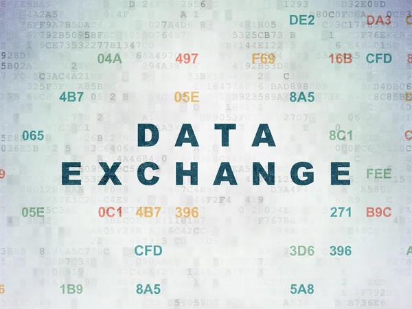 Information koncept: datautbyte på Digital Data papper bakgrund — Stockfoto