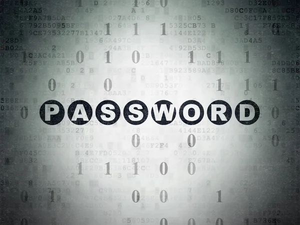 Concetto di protezione: Password su sfondo Digital Data Paper — Foto Stock