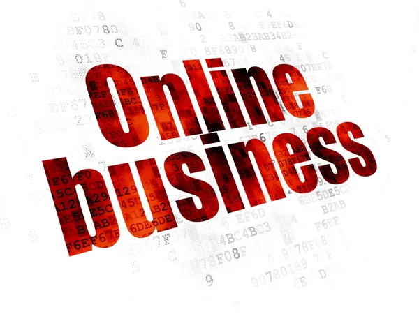 Business concept: Online Business on Digital background — 图库照片