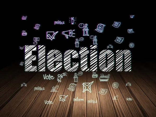 정치 개념: 그런 지 어두운 방에 선거 — 스톡 사진
