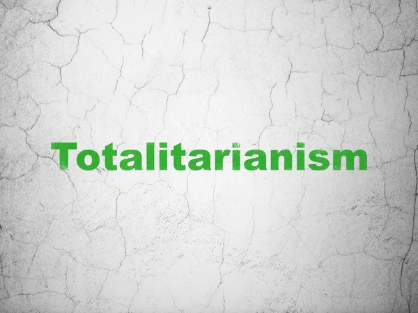 Concetto politico: totalitarismo sullo sfondo della parete — Foto Stock