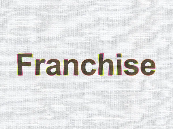 Business concept: Franchise on fabric texture background — Stock Photo, Image