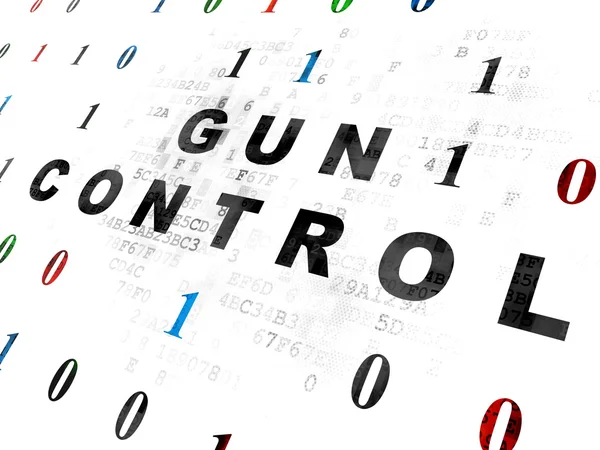 Koruma kavramı: dijital arka plan üzerinde silah kontrolü — Stok fotoğraf