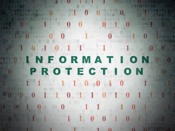 Privacy concept: Information Protection on Digital Data Paper background — Stock Photo, Image