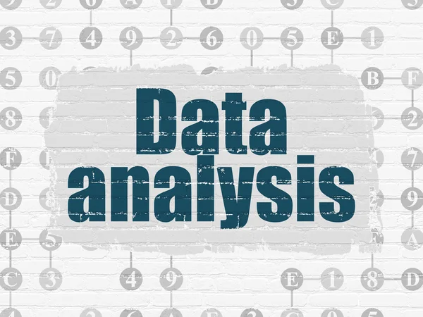 Data concept: Data Analysis on wall background — Stock Photo, Image