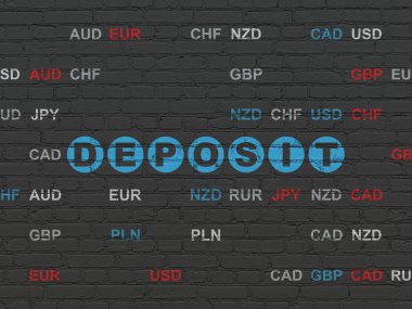 Bankacılık kavramı: duvar arka plan mevduat