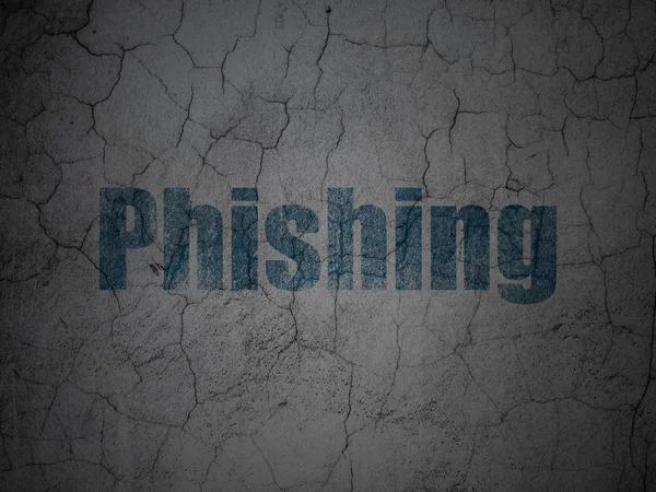 Concepto de seguridad: Phishing sobre fondo de pared grunge — Foto de Stock
