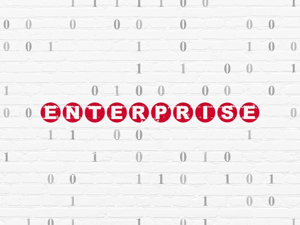 Finance concept: Enterprise on wall background — Stock Photo, Image