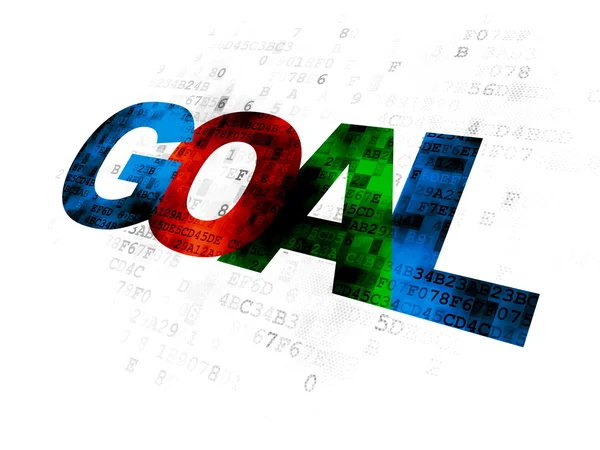 Marketing concept: Goal on Digital background — Stock Photo, Image