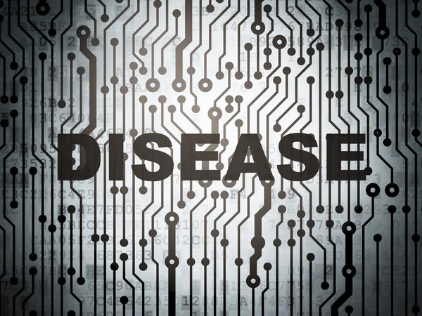 Health concept: circuit board with Disease — Stock Photo, Image