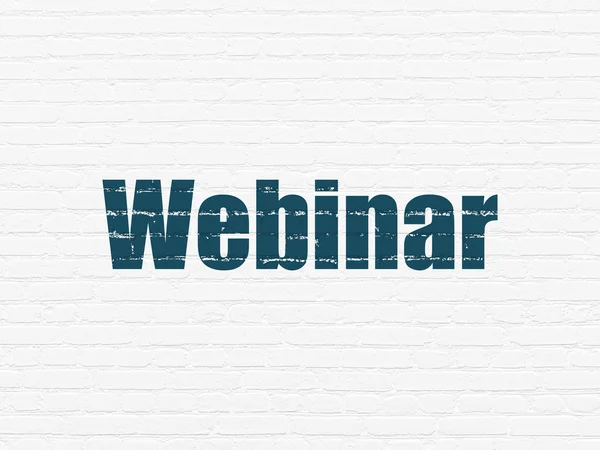 Eğitim kavramı: duvar arka plan Webinar