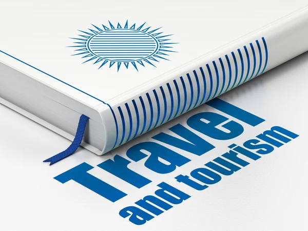 Travel concept: book Sun, Travel And Tourism on white background — Stock Photo, Image