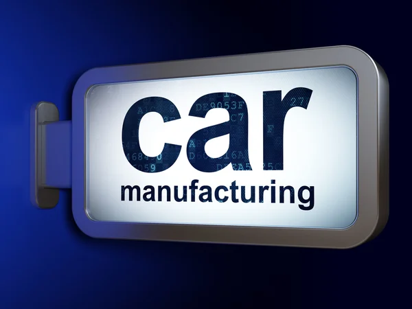 Manufacuring concept: Car Manufacturing on billboard background — Stock Photo, Image