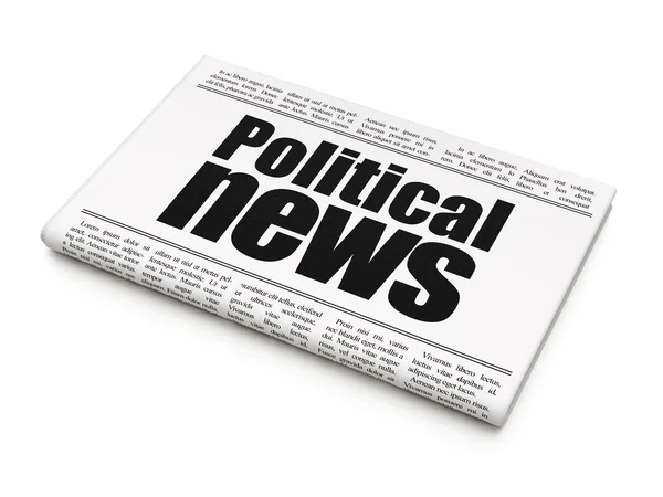 Concept d'actualités : une des journaux Actualités politiques — Photo
