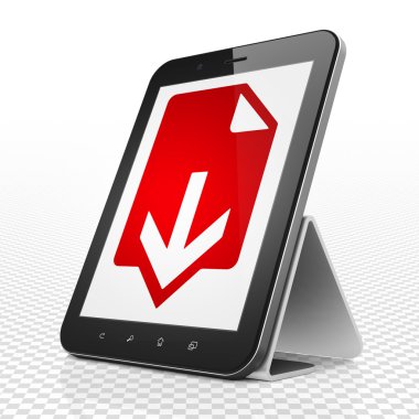 Web geliştirme kavramı: Tablet bilgisayar ile ekranda Download