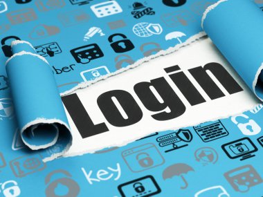 Gizlilik kavramı: yırtık kağıt parçası altında siyah metin Giriş